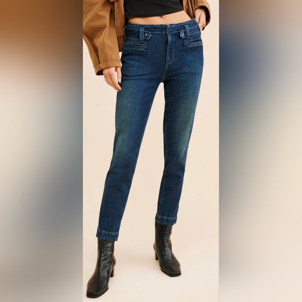 We The Free CRVY Evie Slim Bootcut Jeans Boho Chic Hippie Versatile, size 30